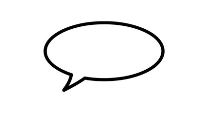 Chat icon on a white background