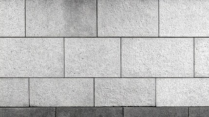 Naklejka premium Modern Gray Stone Tile Wall Texture, Architectural Facade, Urban Exterior, Smooth Blocks Close-Up