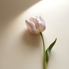 pink tulip in a vase