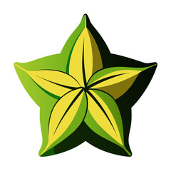 starfruit-silhouette-on-white-background