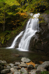 Autumn at Moss Green falls in Granville, Vermont 