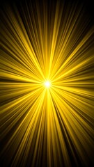 Obraz premium Bright yellow radiating light