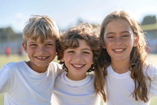 Kids in white jersey shirt happy laughing person.