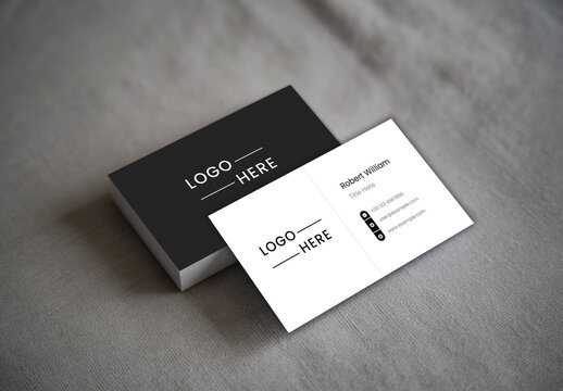 Modern Business Card Mockup Template Stack