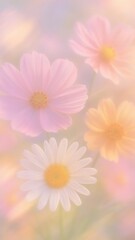 Fototapeta premium Dreamy pastel floral elegance
