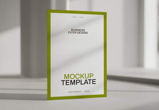 Standing A4 Mockup