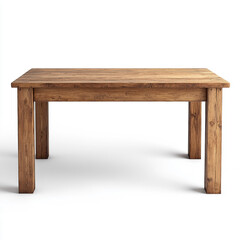 Fototapeta premium Rustic Wooden Dining Table with Natural Wood Grain Texture wooden table rustic furniture