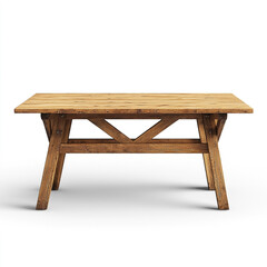 Rustic wooden dining table with cross brace support wooden table rustic furniture