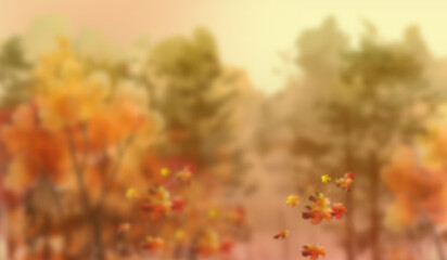 Paesaggio Autunnale sfumato