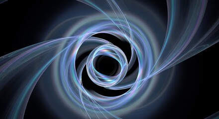 Abstract Swirl Vortex Design  Colorful Fractal Art Background Image for Website or Digital Project Use