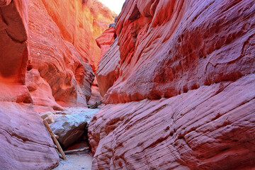 Peek-a-boo Slot Canyon Sandstone Formations near Kanab, Utah