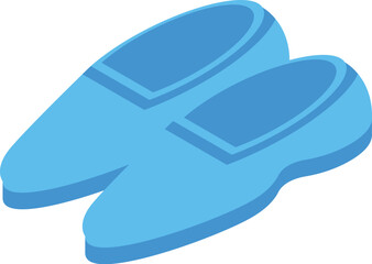 Comfortable light blue slippers providing warmth and relaxation at home, perfect for indoor use