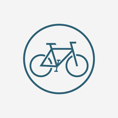 Fototapeta premium Bicycle badges emblem for bike cycling recent vector gears wheels bicycle parts. The logo is designed to convey the idea of a bicycle.