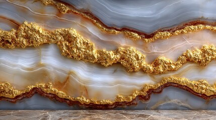 Elegant White Marble with Subtle Gold Veins