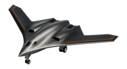 Variable-sweep wing bomber with retractable landing gear