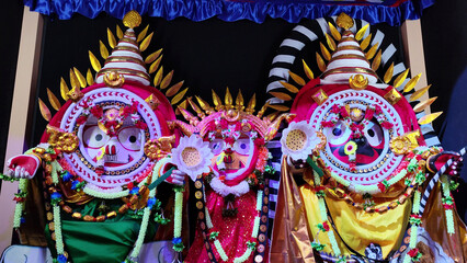 Kaliyadalan Besha, on Bhadrab Krushna, portrays Lord Jagannath as Krishna subduing serpent Kaliya, symbolizing the triumph of righteousness over evil forces.