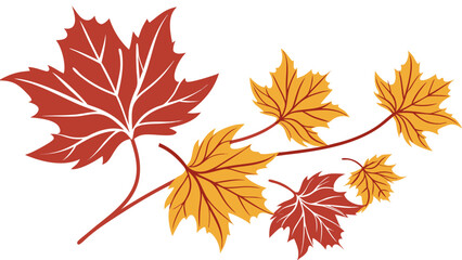 Obraz premium set of autumn leaves