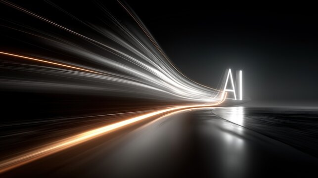 The future of AI symbolizing AI agents and AGI technology using agentic superintelligence in the future for autonomy and the growth of ASI during the singularity