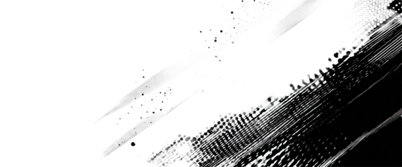 Abstract brushstrokes in grayscale