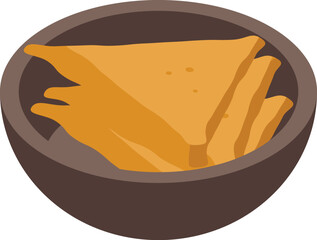 Crispy tortilla chips seasoned and served in a bowl, embodying mexican culinary tradition and the concept of appetizers