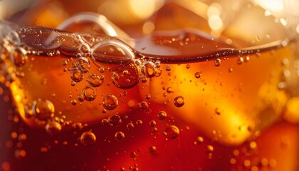 Kombucha bubble macro