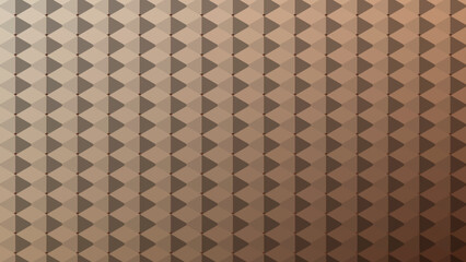 Abstract geometric 3d background. Gradient brown beige Mocha Mousse color texture. Digital template. Optical illusion. Tech card. Glitch Art pop screen. Wallpaper. Chocolate hue. Geometry pattern.