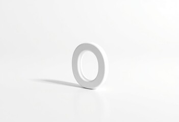 number zero on white background