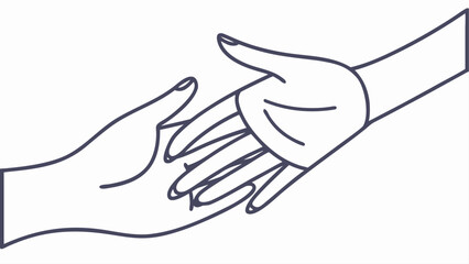 Obraz premium handshake vector illustration