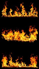 Flaming patterns, isolated