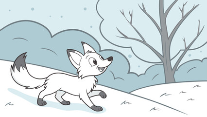 rabbit in the snow