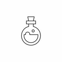 round bottom flask icon sign vector