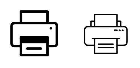 Printer Icon for Office, Printing, and Document Design