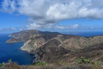 View from top of Trans-Catalina Trail, Catalina Island, California