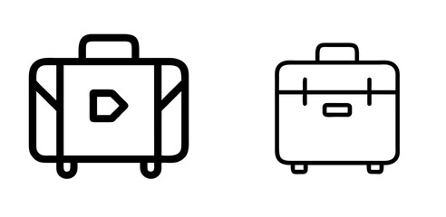 Suitcase Icon for Travel, Luggage, and Vacation Design