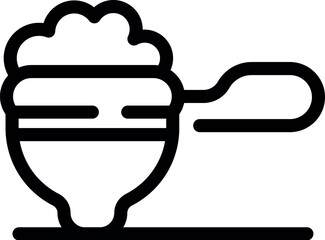 Portafilter filled with ground coffee beans, ready for brewing espresso, representing coffee preparation process