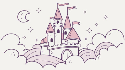 Fototapeta premium fairy tale castle