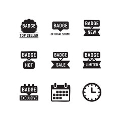 Obraz premium Free shipping icon set with labels tags and badges for online shopping and business design
