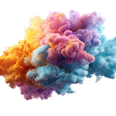 Obraz premium Abstract multicolored ink explosion (1)