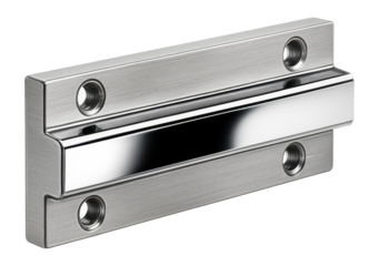 Nickel-plated double-flange profile rail for precision alignment in a semiconductor fabrication plant