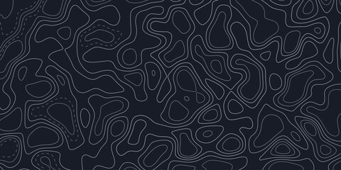Abstract contour lines create a visually striking texture on a dark background for artistic and design purposes