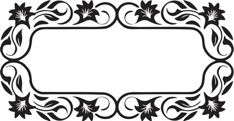 Intricate Floral Border Frame...