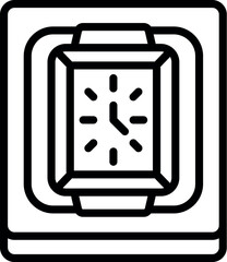 Modern smartwatch resting on its charging dock, showcasing wireless charging technology