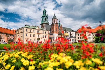 Wawel Royal castle and cathedral in Krakow, Poland