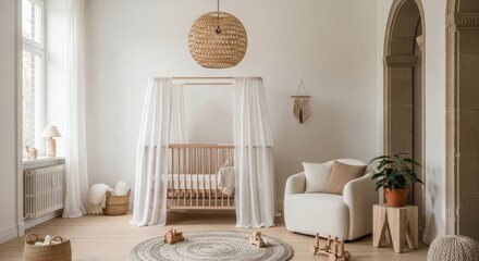 nursery room in luxury hotel room