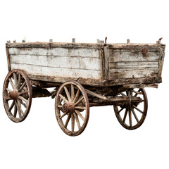 Obraz premium Aged wooden wagon (1)