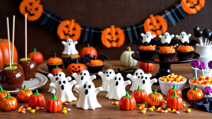 Festive Halloween Treats and Decorations