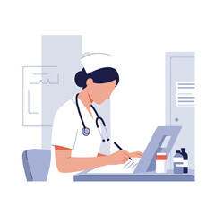 Fototapeta premium Persiapan Sempurna Perawat