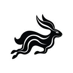 Abstract Rabbit Logo, Modern Rabbit Logo Design, Minimalist Rabbit Logo Vector