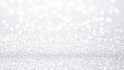 Abstract sparkling white bokeh background