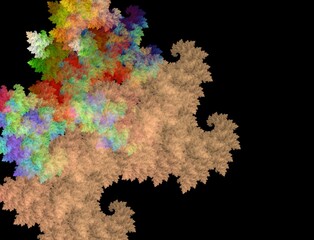 Imaginatory fractal abstract background Image